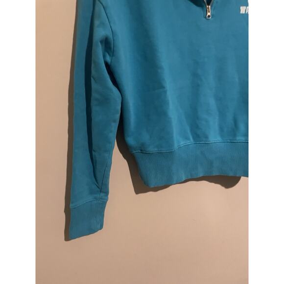 Superdry Code Core‎ Sport Half Zip Sweatshirt Blue Women's Size 2 - Picture 3 of 9